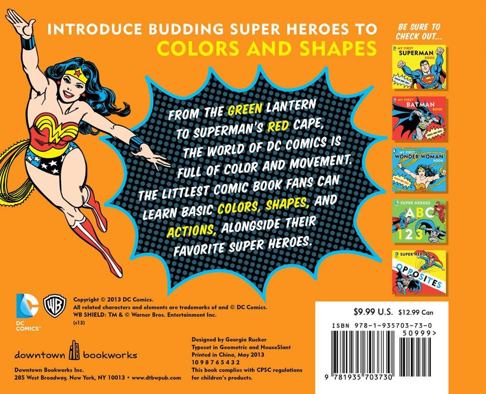 DC Super Heroes Colors, Shapes & More!