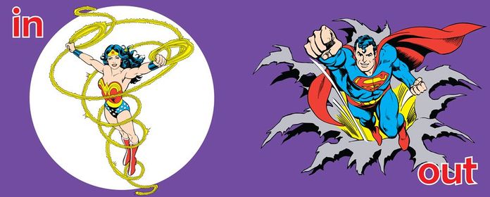 Super Heroes Book of Opposites