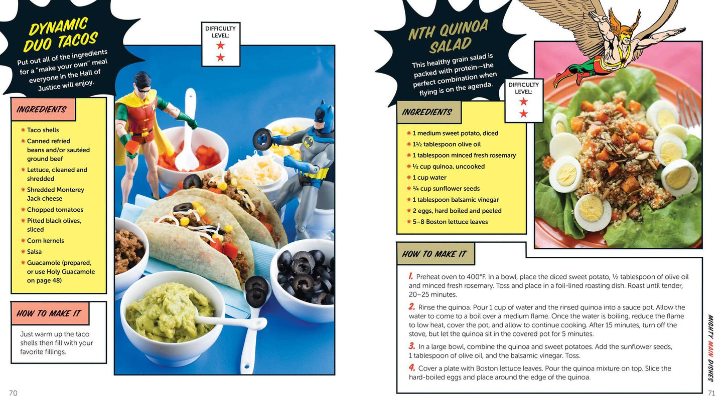 The Official DC Super Hero Cookbook: 50+ Simple, Healthy, Tasty Recipes for Growing Super Heroes