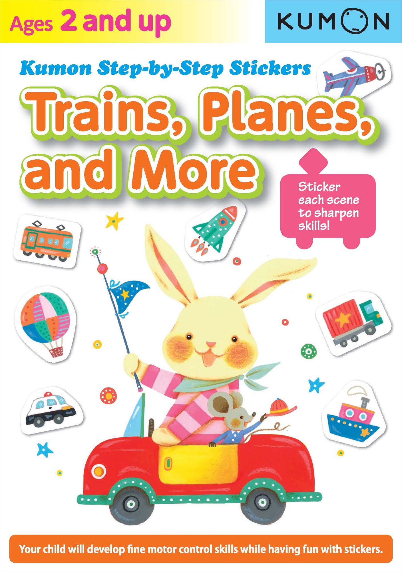 Step-by-Step Sticker Trains, Planes, and More
