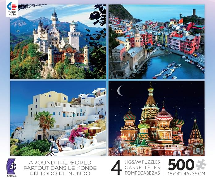 Around the World 4 in 1 Puzzle