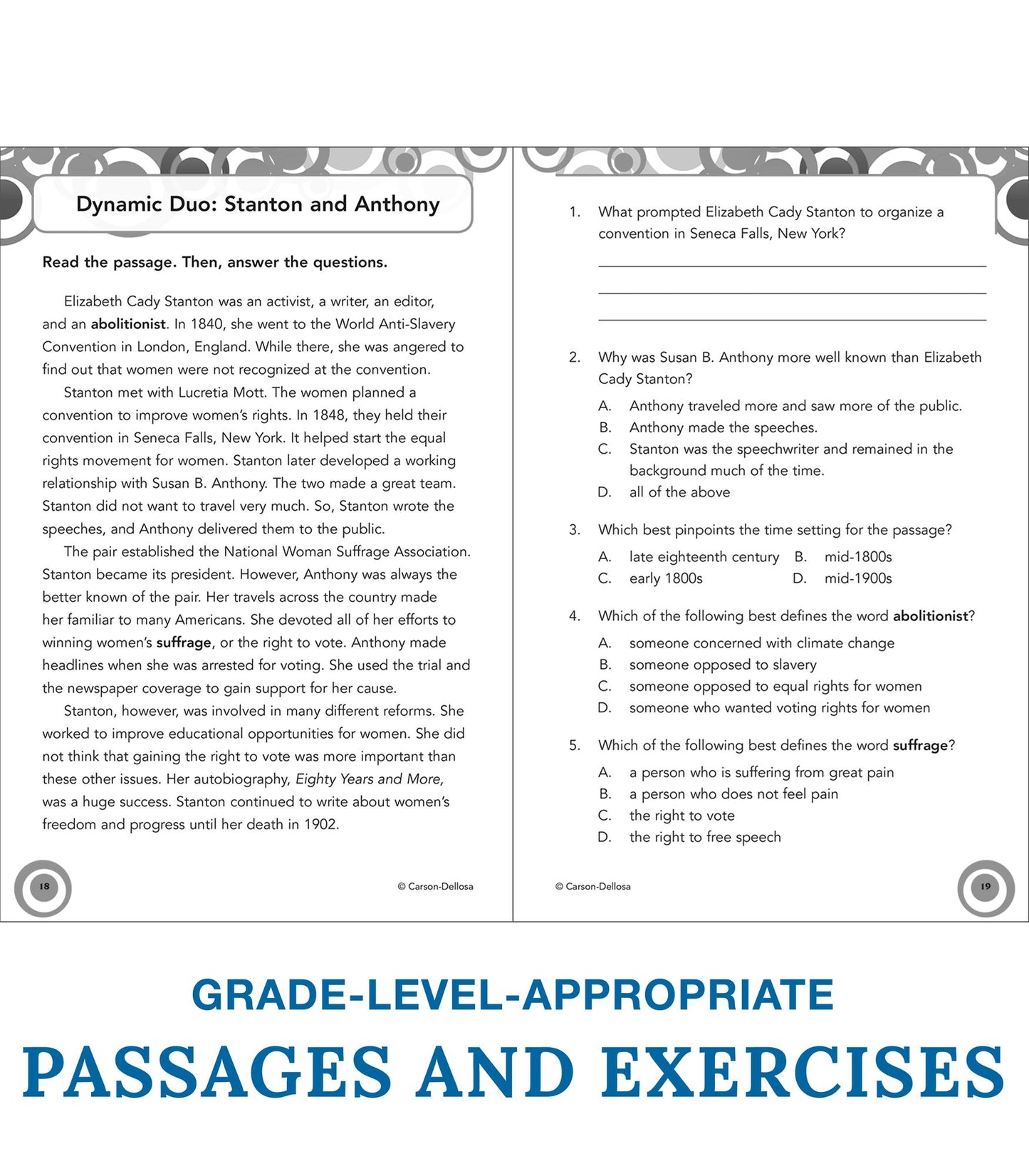 Reading Comprehension, Grade 6