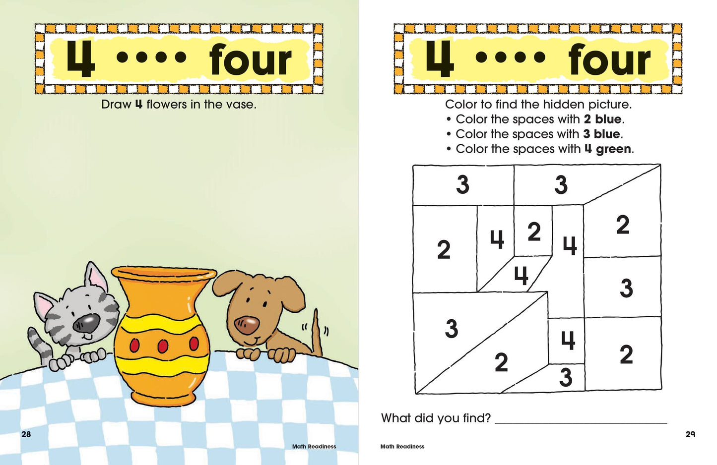 Spectrum Math Readiness, Grade Pre K