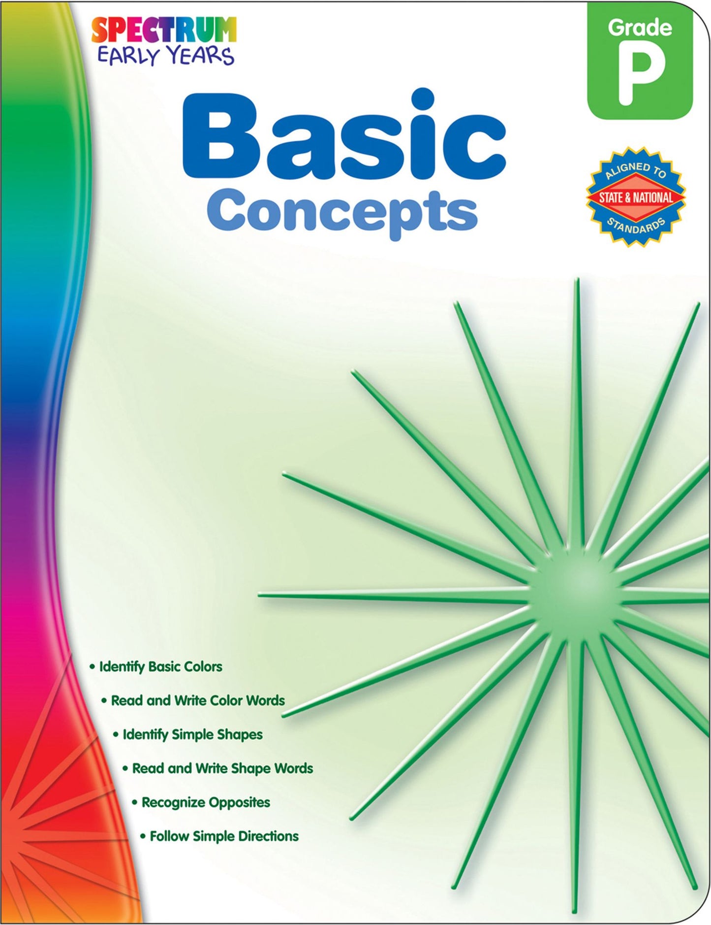 Spectrum Basic Concepts, Grade Pre K