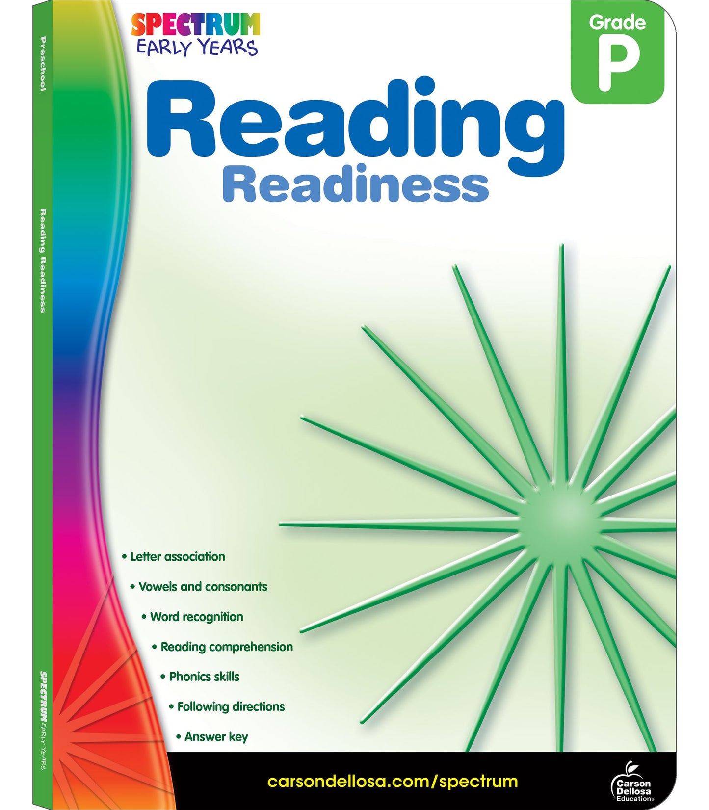 Spectrum Reading Readiness, Grade Pre K