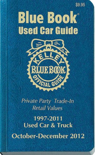 Kelley Blue Book Used Car Guide: October-December 2012