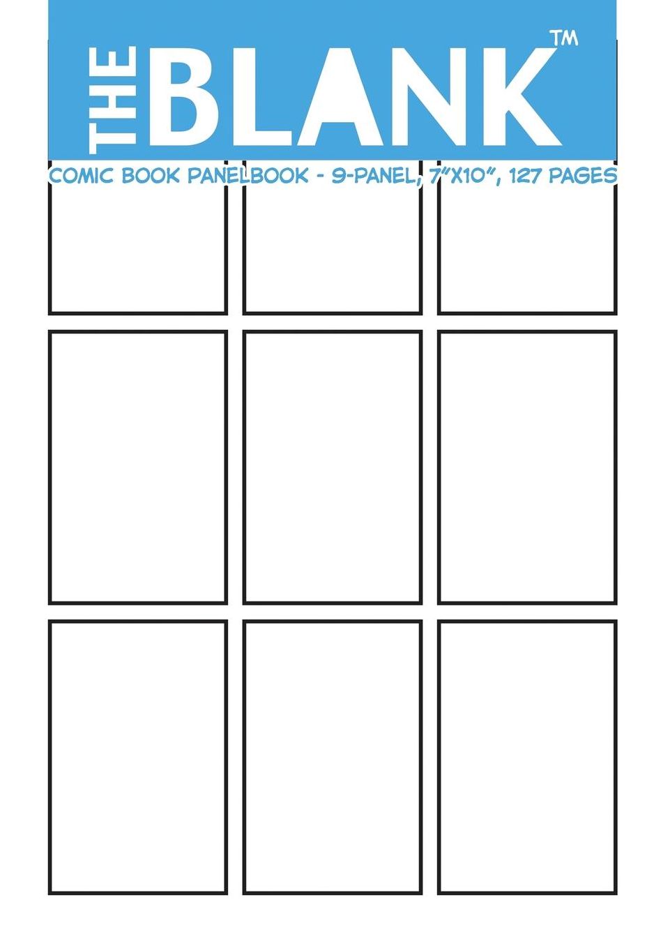 The Blank Comic Book Panelbook - 9-Panel, 7"x10", 127 Pages
