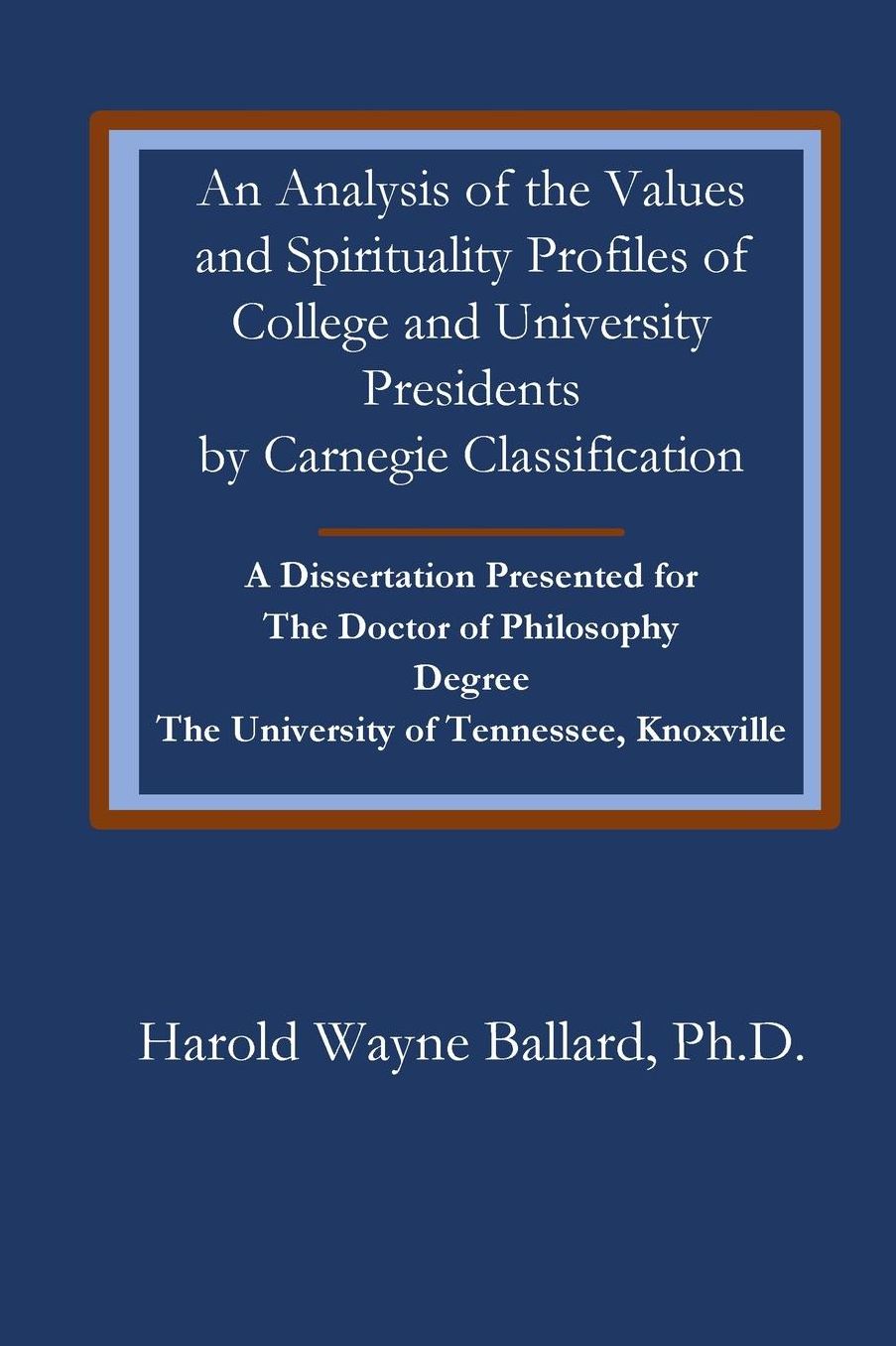 An Analysis of the Values and Spirituality Profiles of College and University PR