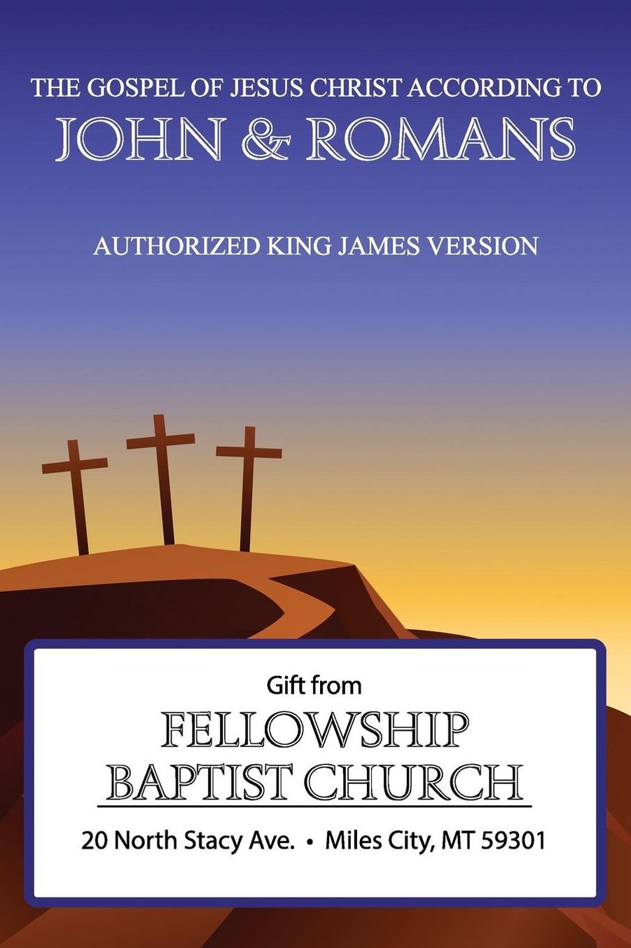 John and Romans from Fellowship Baptist Church