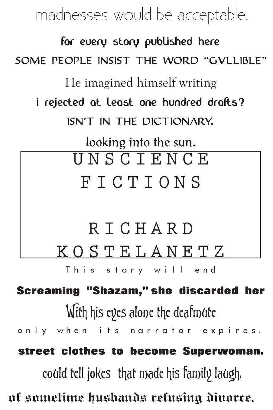 Unscience Fictions