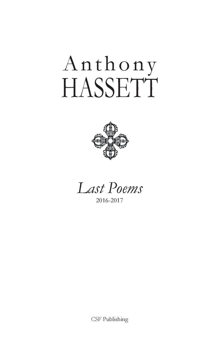 Last Poems: 2016-2017