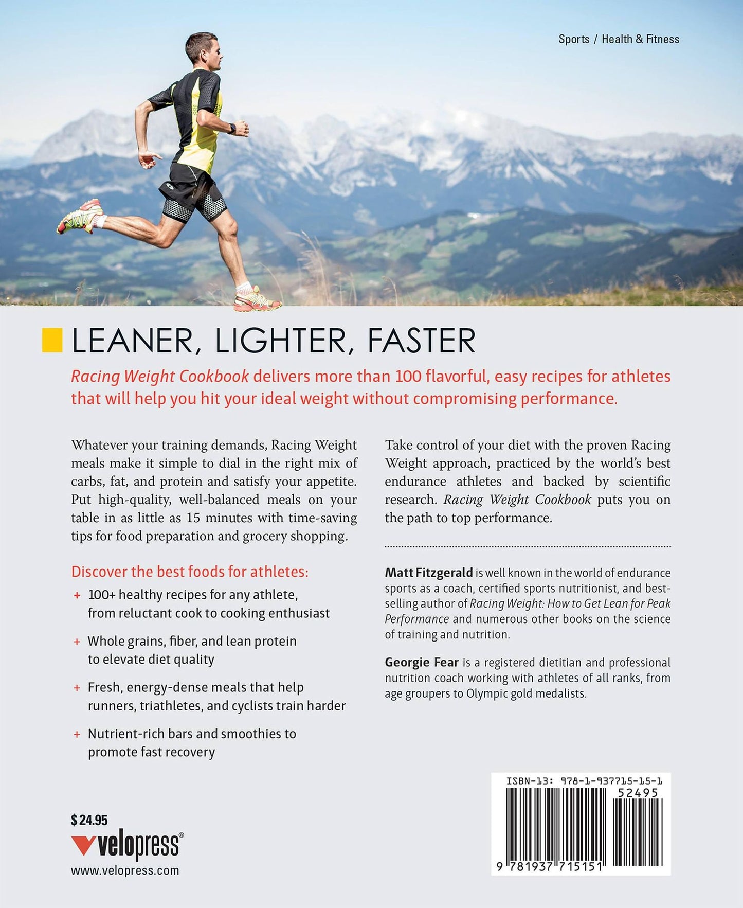 Racing Weight Cookbook: Lean, Light Recipes for Athletes