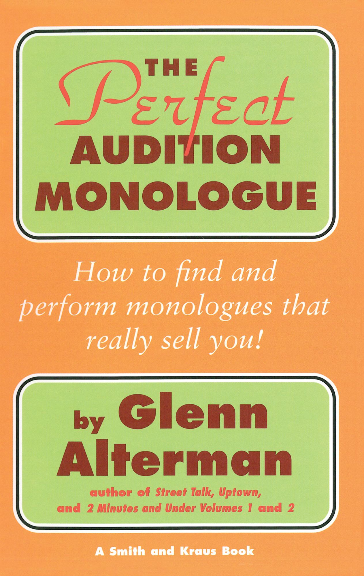 The Perfect Monologue Book
