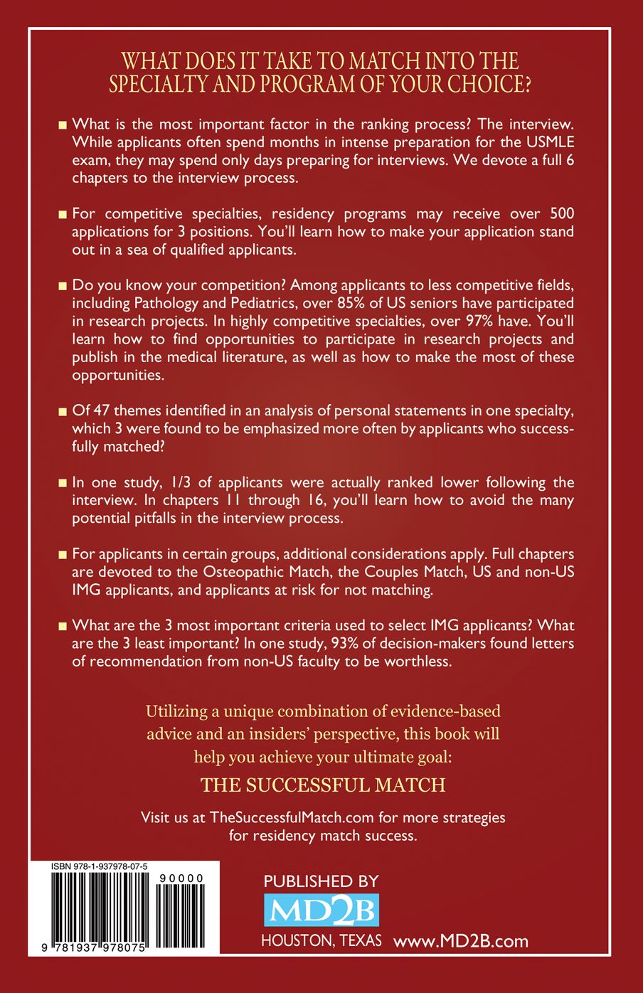 The Successful Match 2017: Rules for Success in the Residency Match