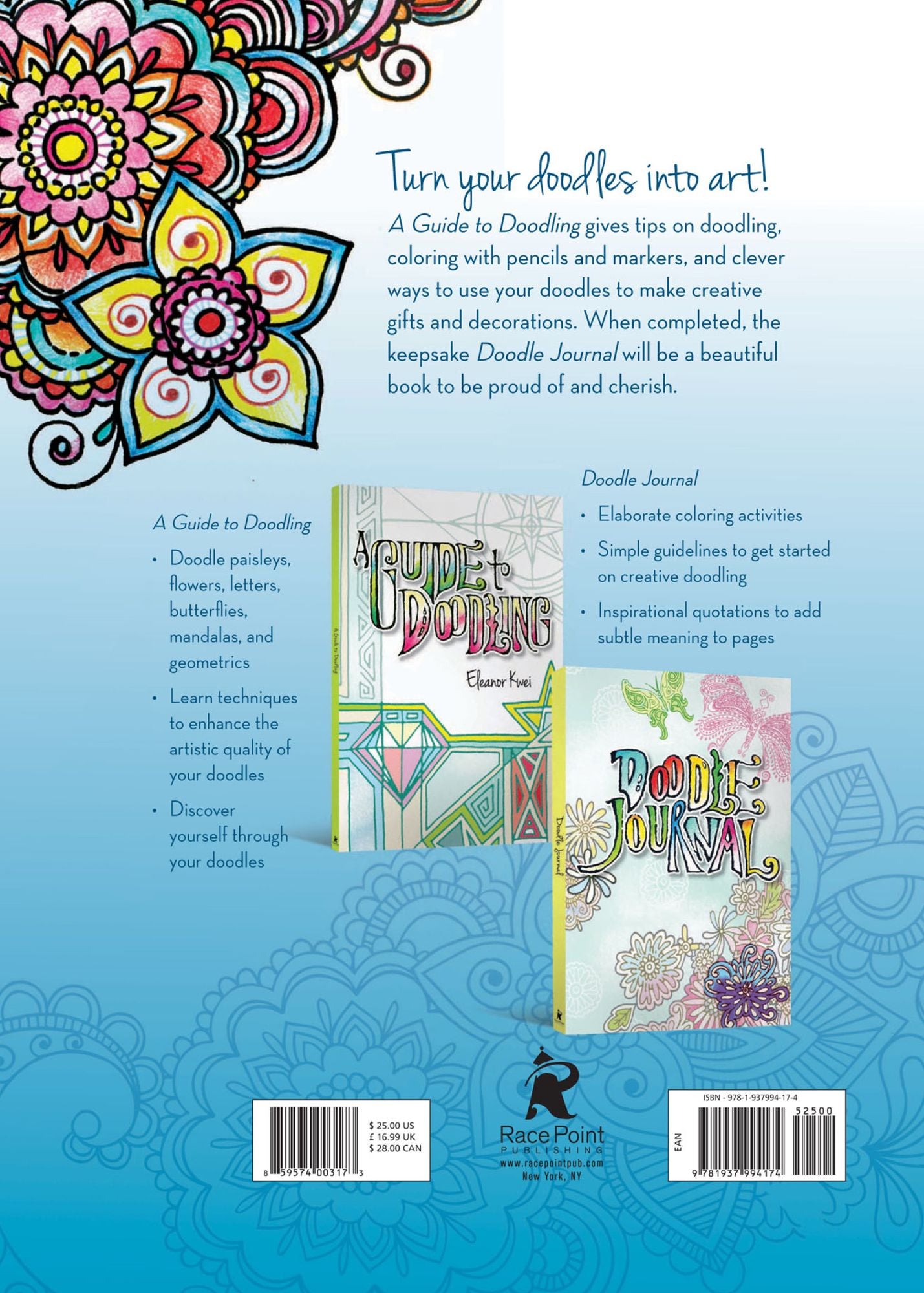 The Art of the Doodle: Discover Your Inner Artist - Includes Instructional Book and Guided Journal