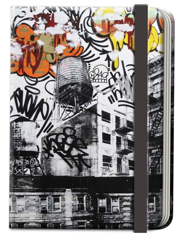 Street Notes-New York Artwork by AVone (Large Hardcover Journal): 144-page lined notebook