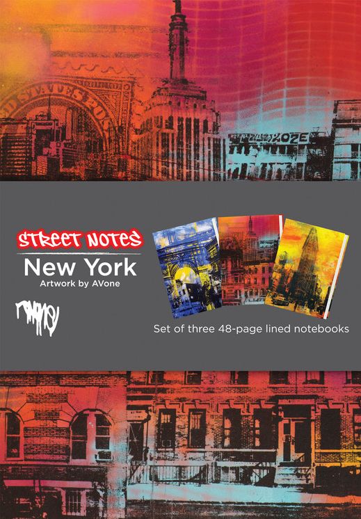 Street Notes-New York: Set of three 48-page lined notebooks