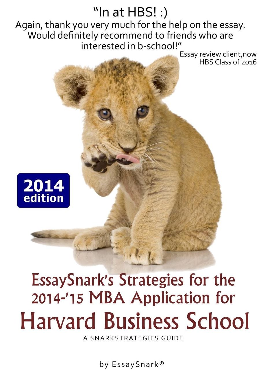 EssaySnark's Strategies for the 2014-'15 MBA Application for Harvard Business School: A SnarkStrategies Guide
