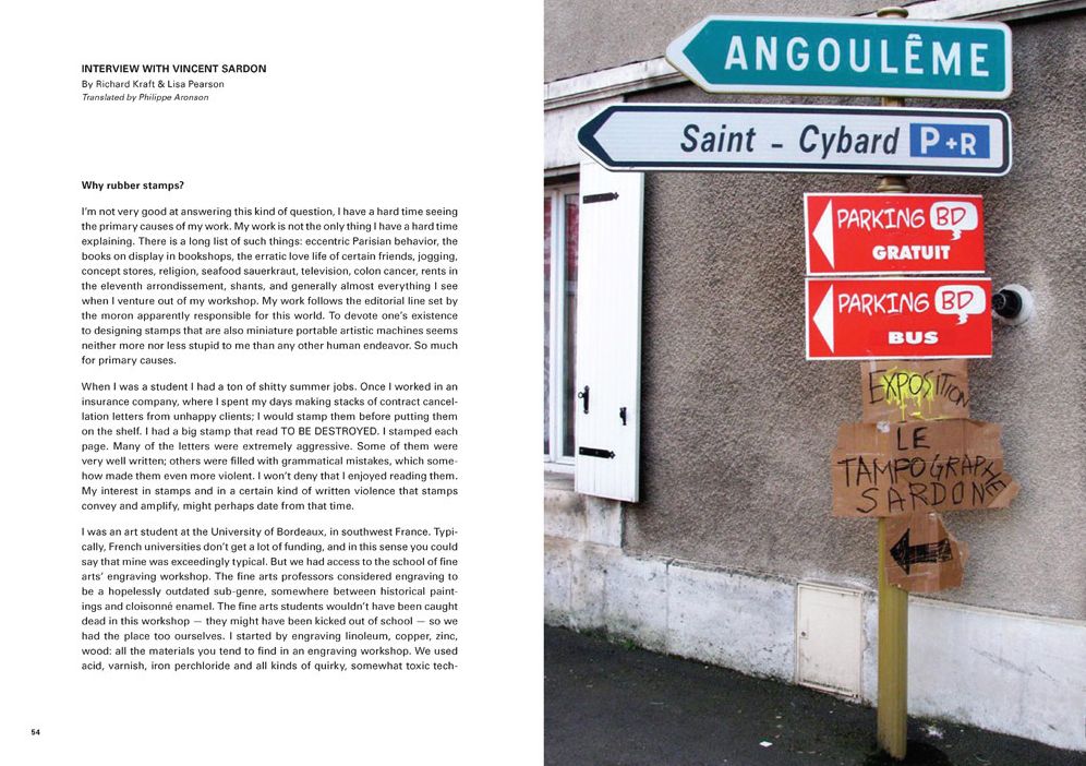 Vincent Sardon: The Stampographer