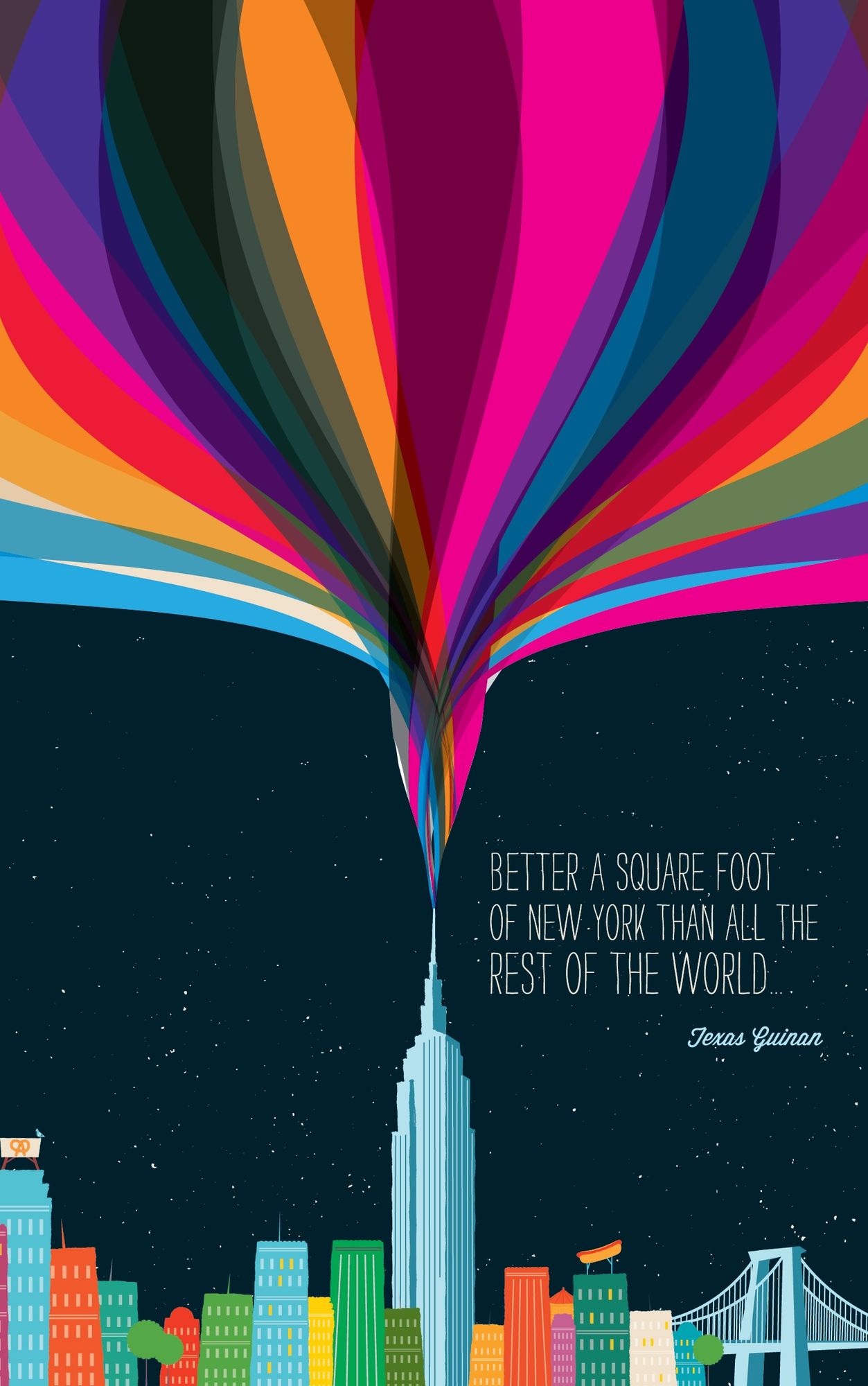 Better a Square Foot of New York Lined Journal 8" x 5"