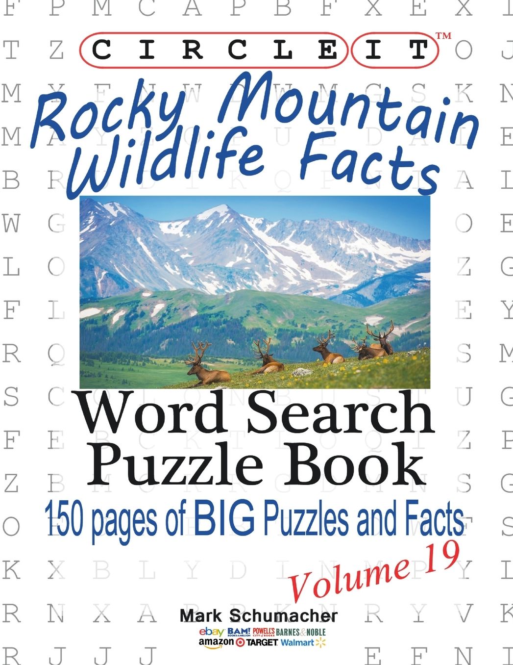 Circle It, Rocky Mountain Wildlife Facts, Word Search, Puzzle Book