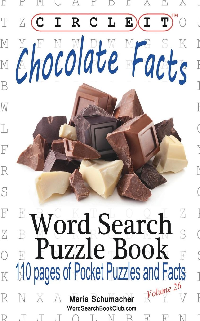 Circle It, Chocolate Facts, Word Search, Puzzle Book