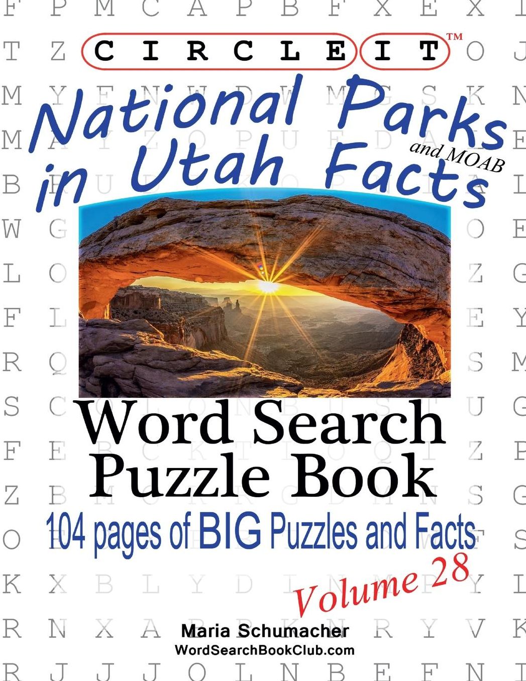 Circle It, National Parks in Utah Facts, Word Search, Puzzle Book