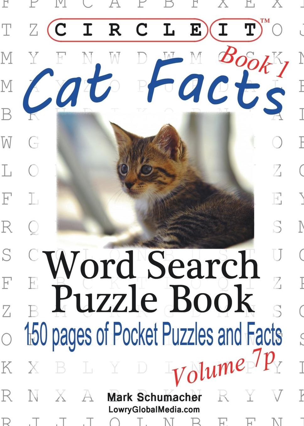 Circle It, Cat Facts, Book 1, Pocket Size, Word Search, Puzzle Book