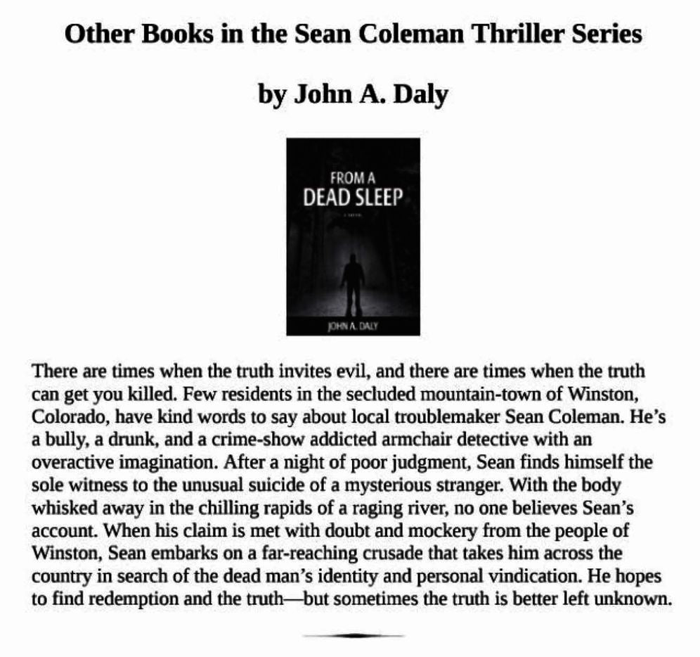 Blood Trade: A Sean Coleman Thriller