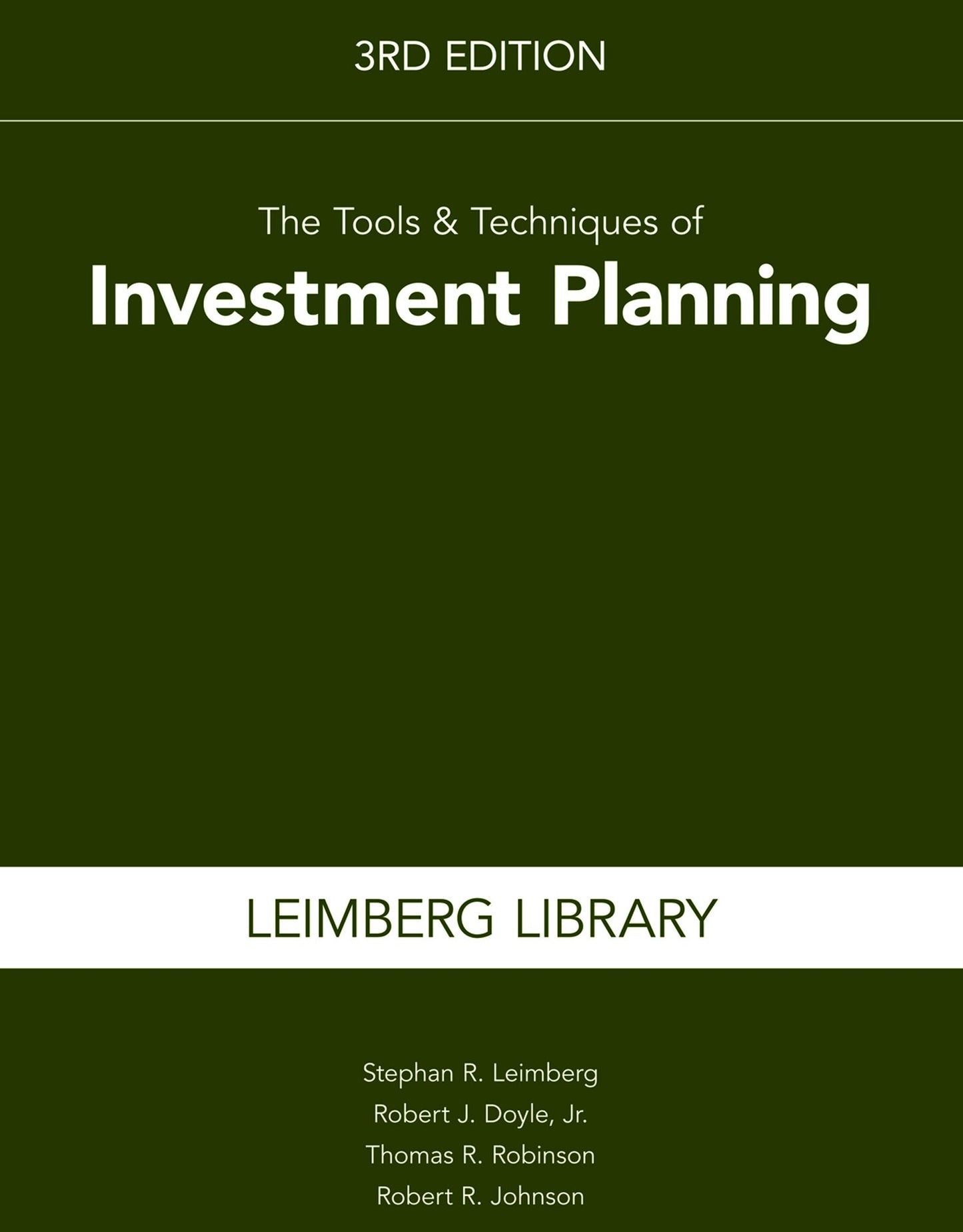 The Tools & Techniques of Investment Planning, 3rd Edition