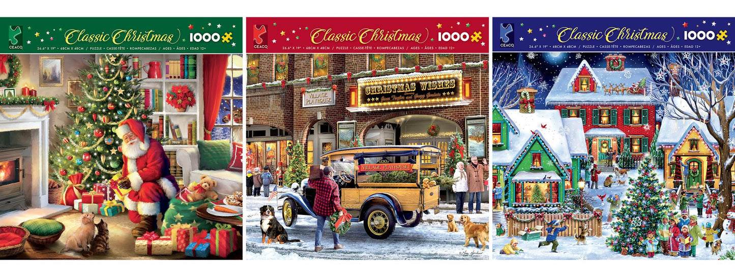 Classic Christmas 1000pc Puzzle Assortment