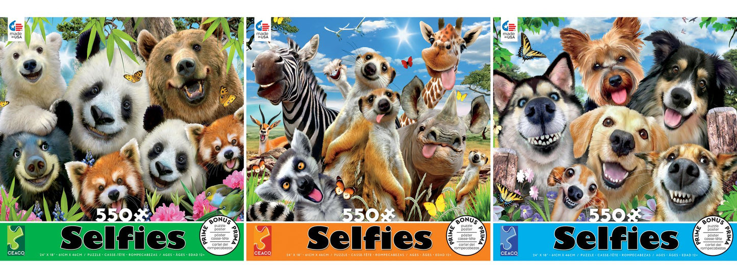 Selfies 550 pc Puzzle Assortment