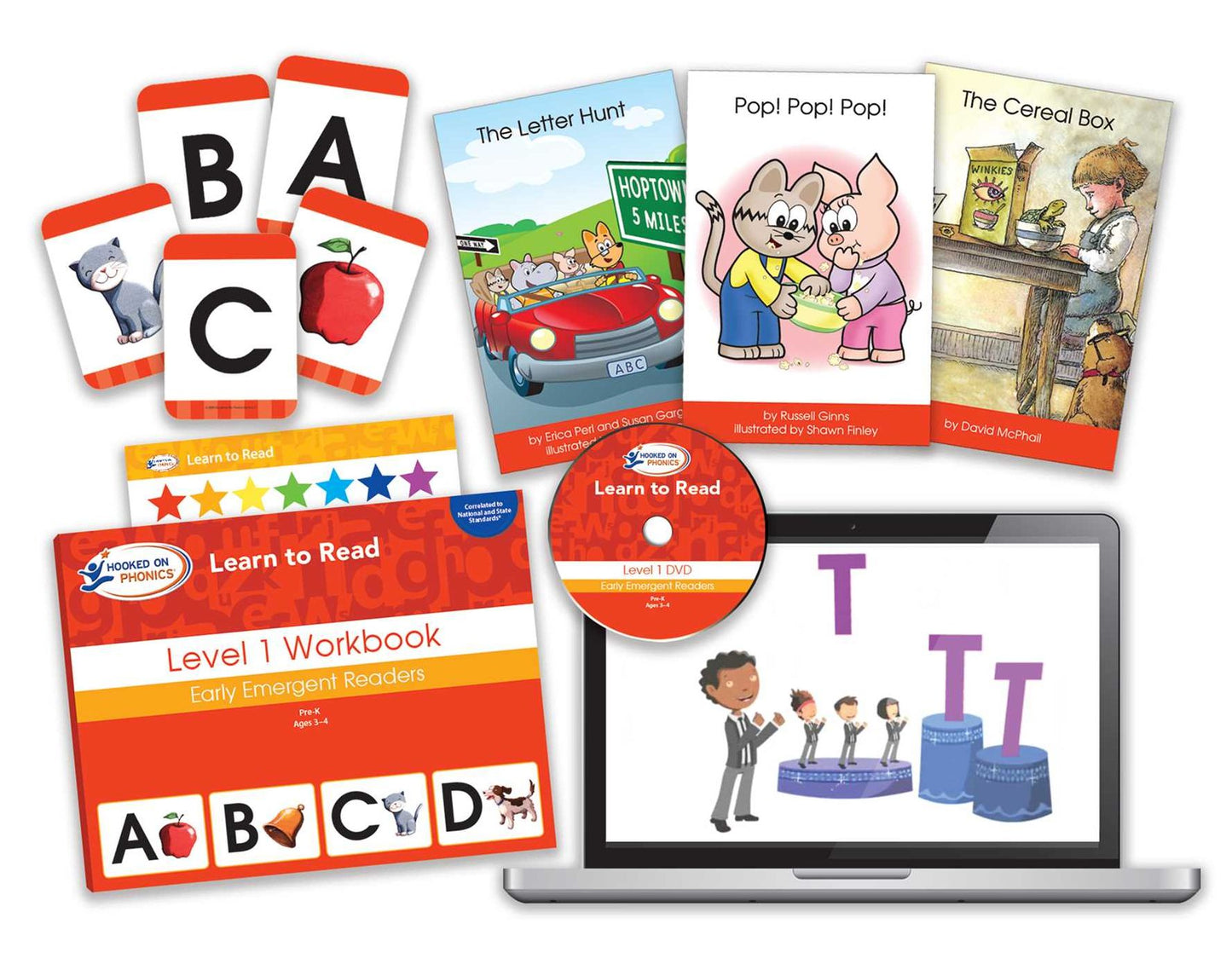 Hooked on Phonics Learn to Read - Level 1: Early Emergent Readers (Pre-K Ages 3-4)