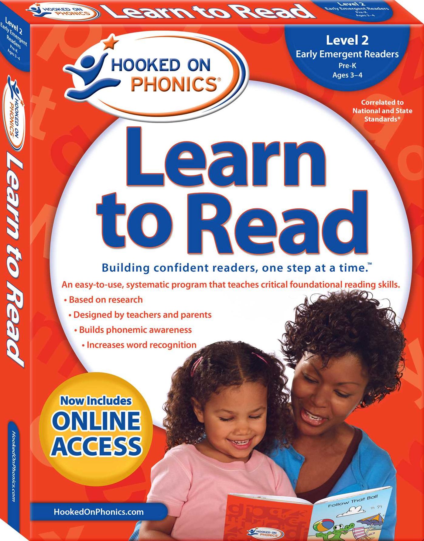 Hooked on Phonics Learn to Read - Level 2: Early Emergent Readers (Pre-K Ages 3-4)