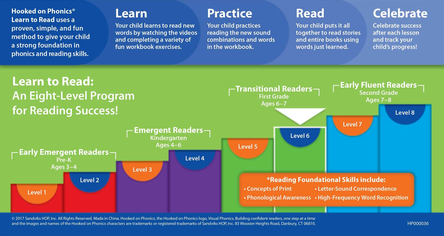 Hooked on Phonics Learn to Read - Level 6: Transitional Readers (First Grade Ages 6-7)