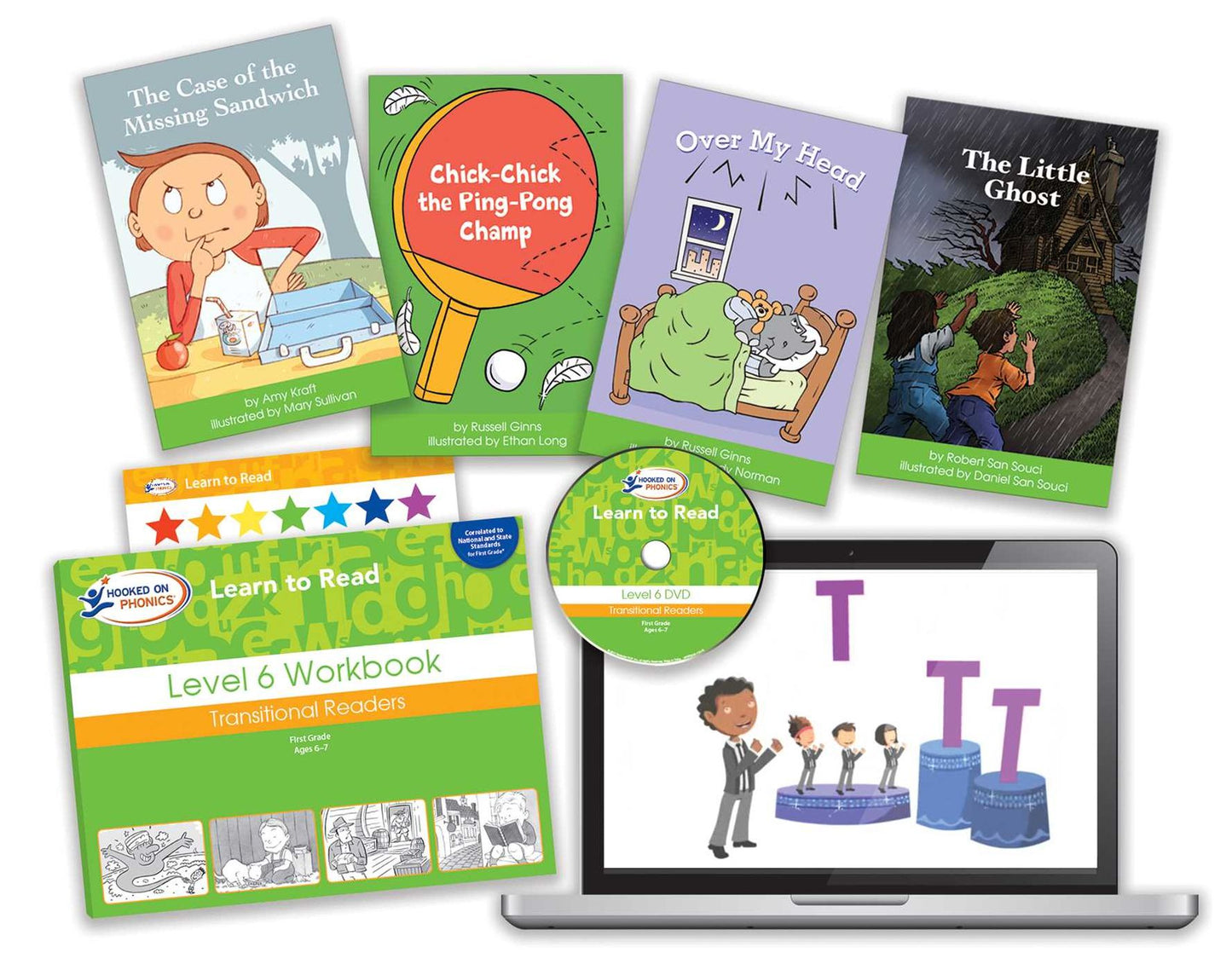 Hooked on Phonics Learn to Read - Level 6: Transitional Readers (First Grade Ages 6-7)