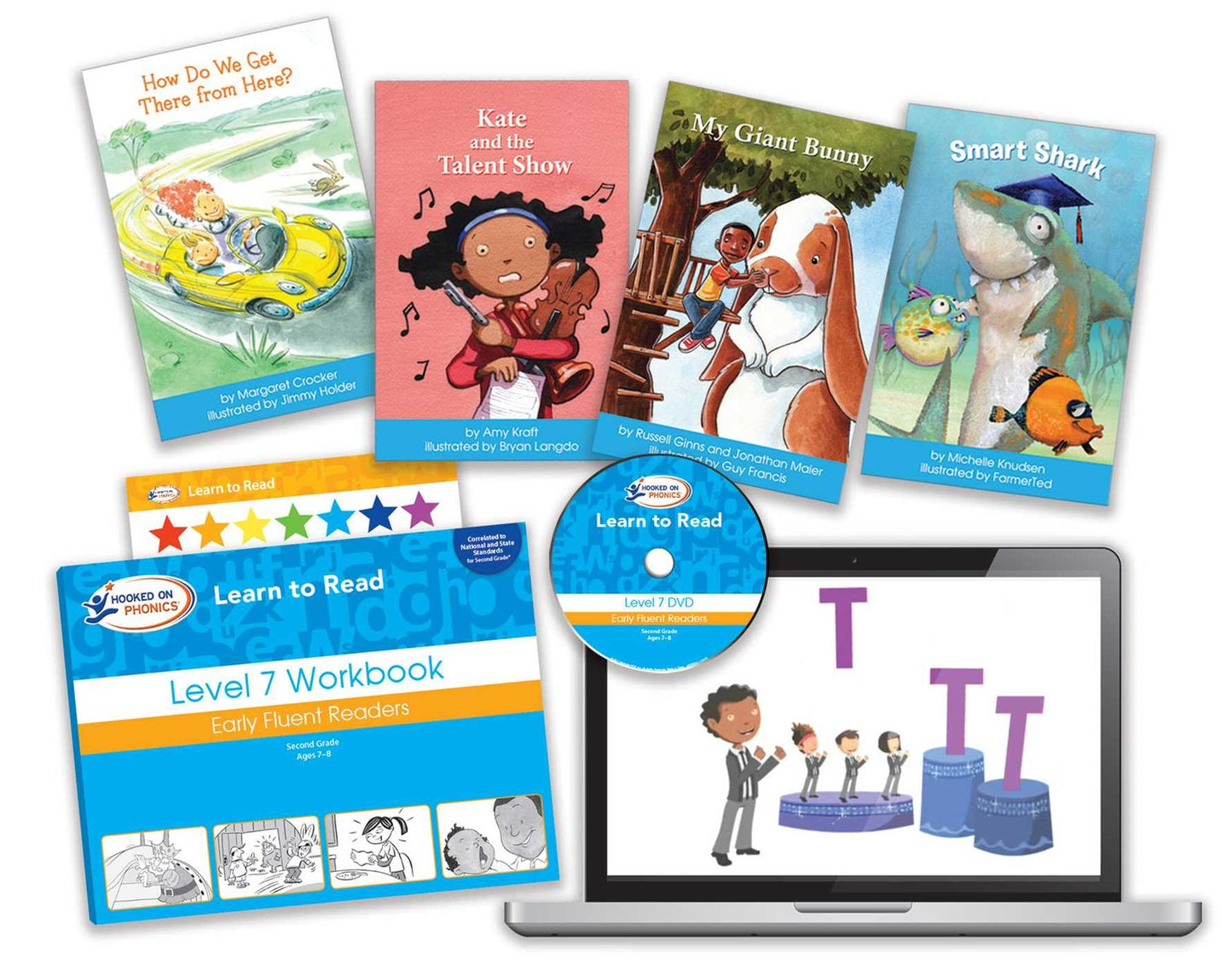 Hooked on Phonics Learn to Read - Level 7: Early Fluent Readers (Second Grade Ages 7-8)
