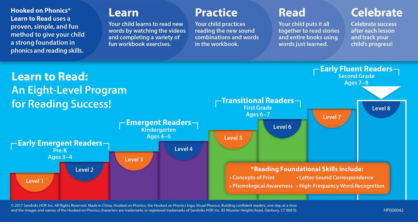 Hooked on Phonics Learn to Read - Level 8: Early Fluent Readers (Second Grade Ages 7-8)