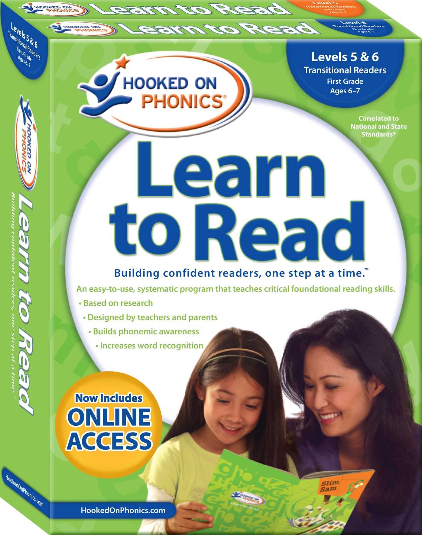 Hooked on Phonics Learn to Read - Levels 5&6 Complete: Transitional Readers (First Grade Ages 6-7)