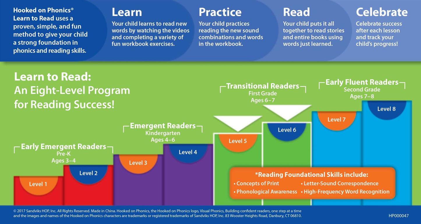 Hooked on Phonics Learn to Read - Levels 5&6 Complete: Transitional Readers (First Grade Ages 6-7)