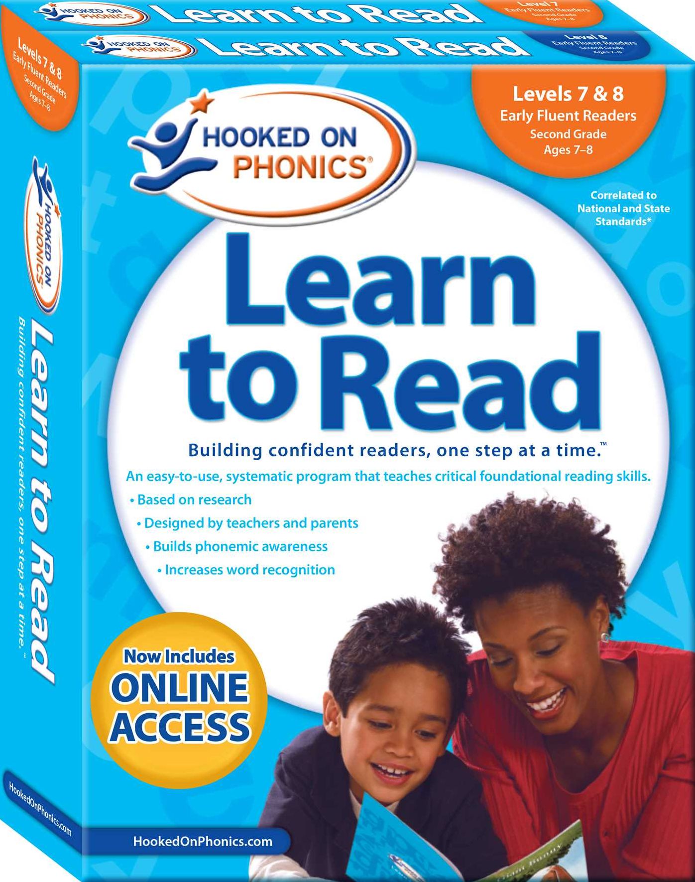 Hooked on Phonics Learn to Read - Levels 7&8 Complete: Early Fluent Readers (Second Grade Ages 7-8)
