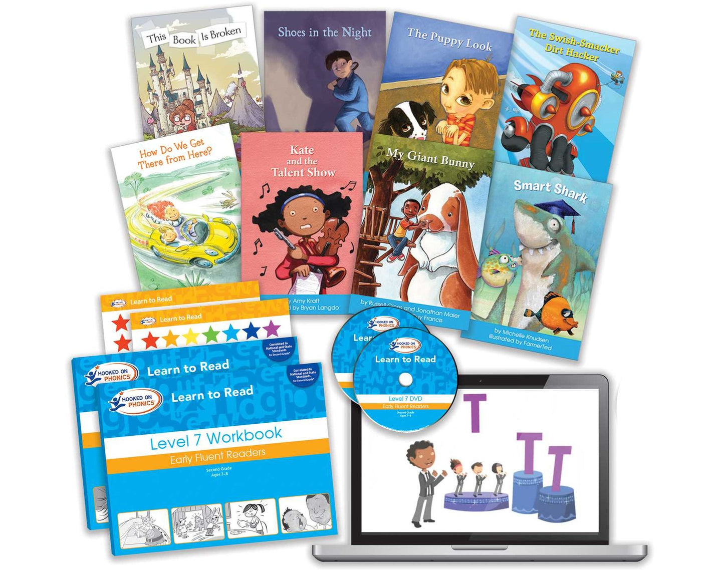 Hooked on Phonics Learn to Read - Levels 7&8 Complete: Early Fluent Readers (Second Grade Ages 7-8)