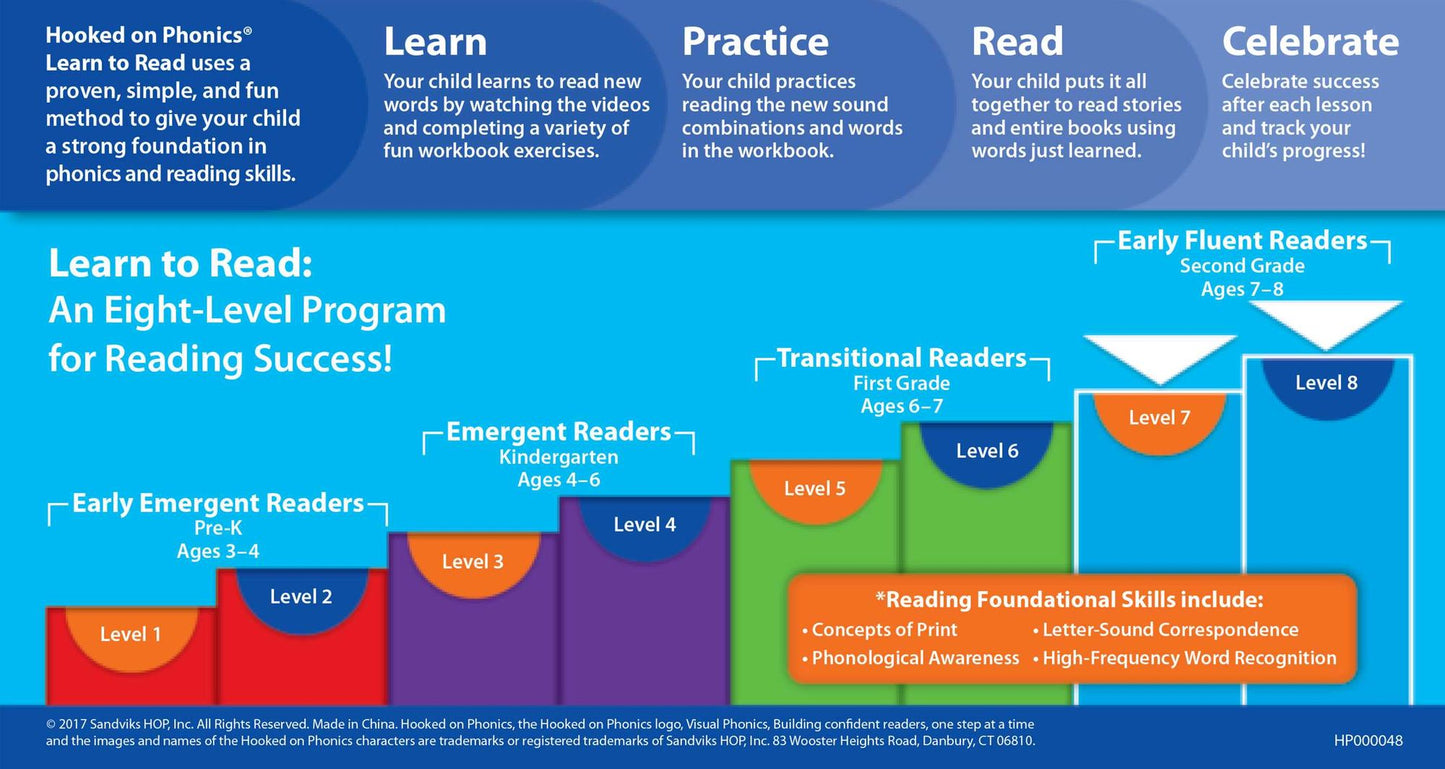 Hooked on Phonics Learn to Read - Levels 7&8 Complete: Early Fluent Readers (Second Grade Ages 7-8)