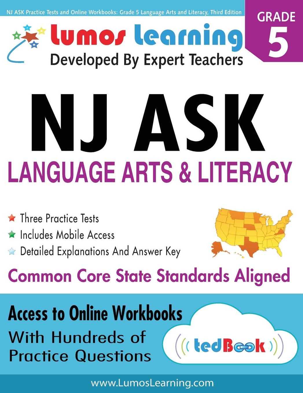 NJ ASK Practice Tests and Online Workbooks: Grade 5 Language Arts and Literacy, Third Edition: Common Core State Standards, NJASK 2014