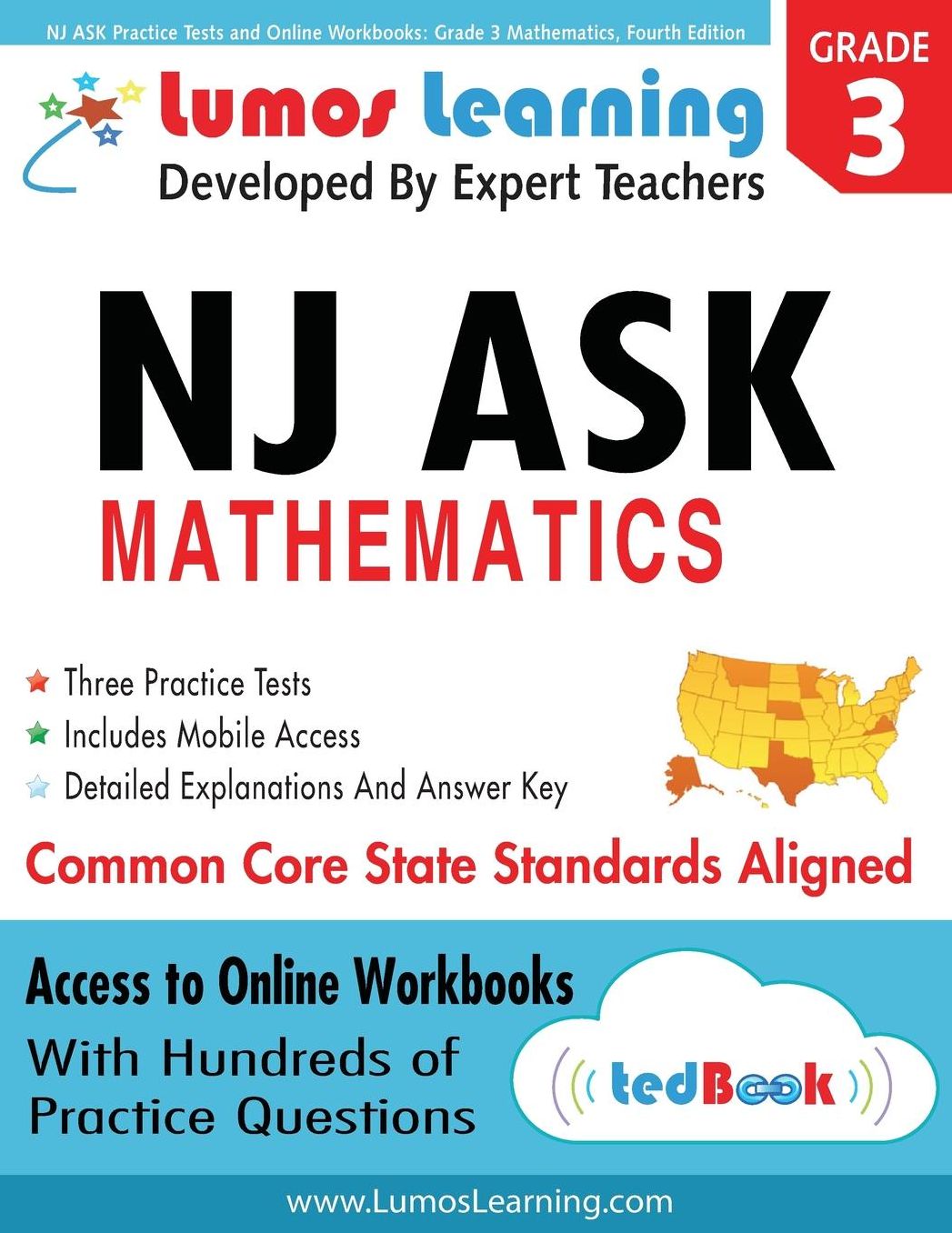 NJ ASK Practice Tests and Online Workbooks: Grade 3 Mathematics, Fourth Edition: Common Core State Standards 2014