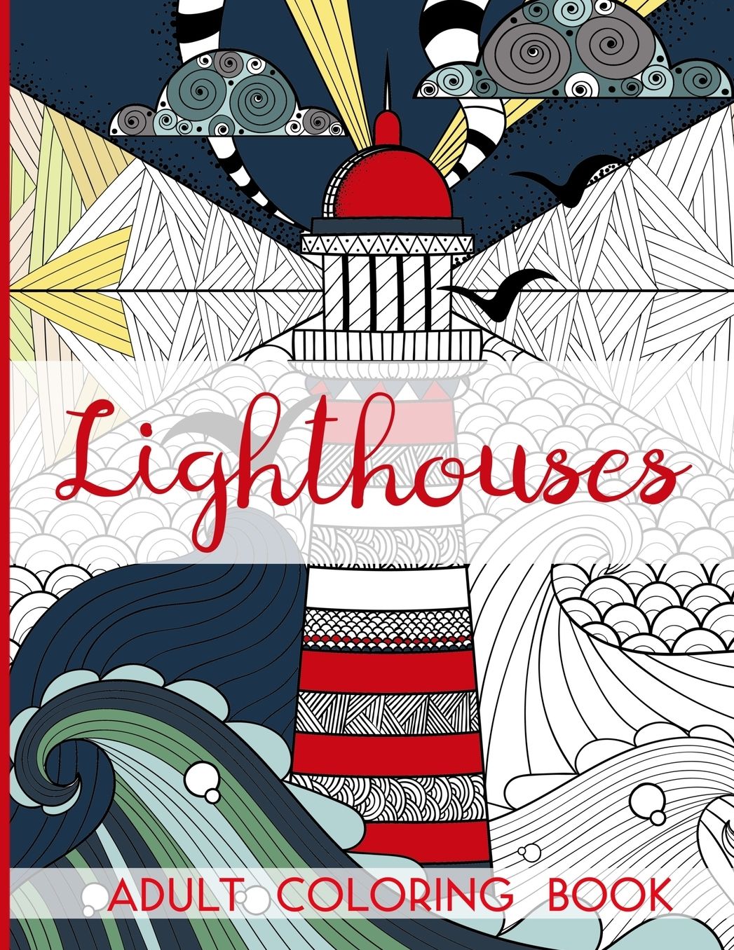 Lighthouses - Adult Coloring Book
