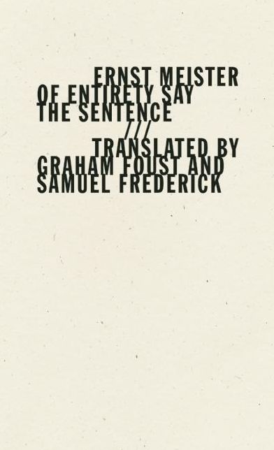Of Entirety Say the Sentence