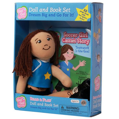 Soccer Girl Cassie's Story: Teamwork Is the Goal: Read & Play Doll and Book Set
