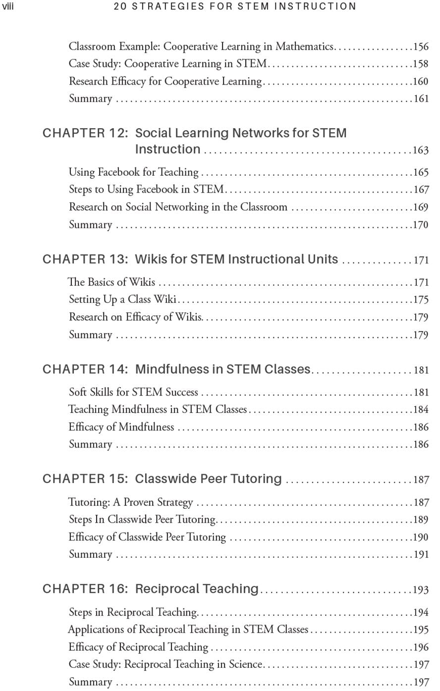 20 Strategies for STEM Instruction