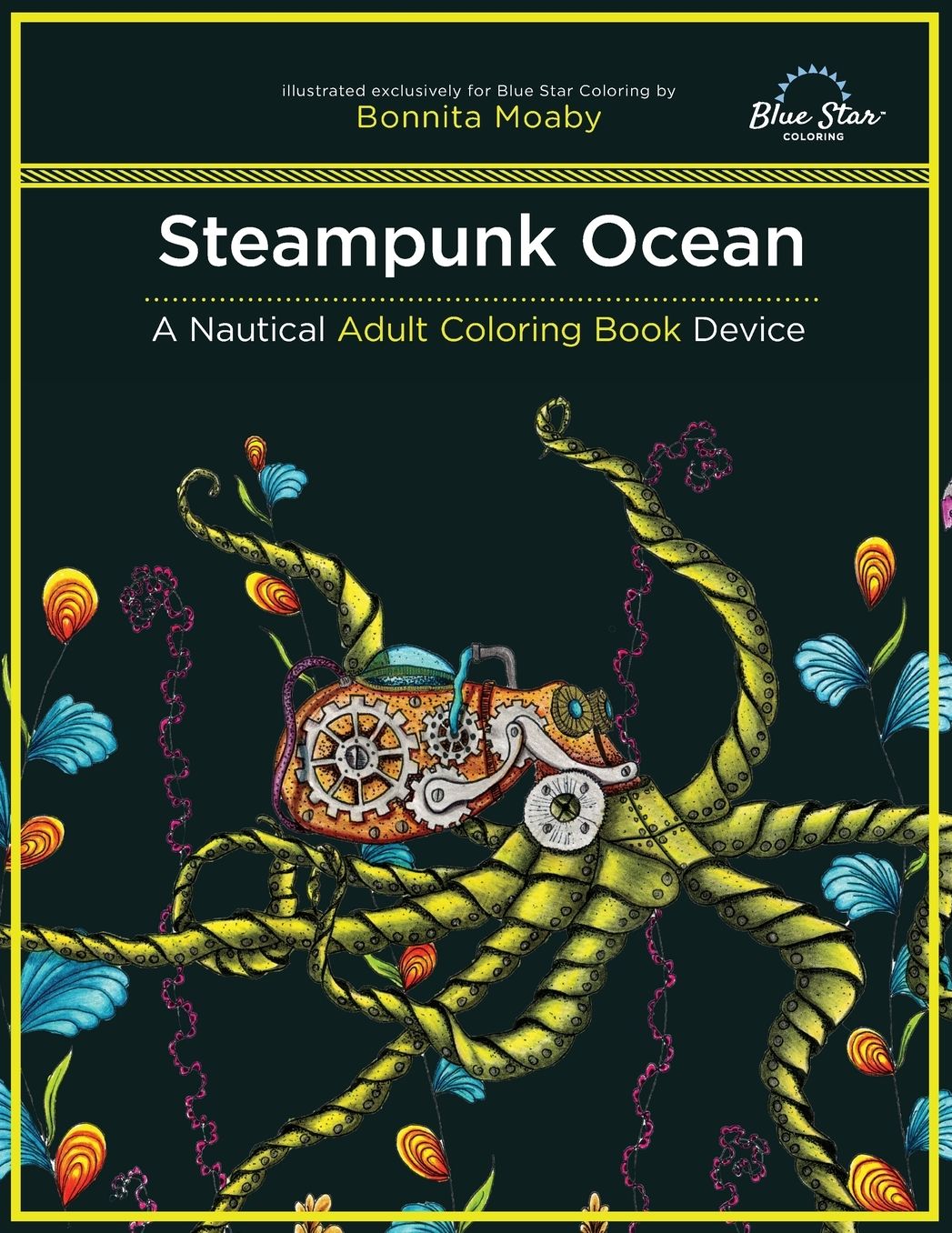 Steampunk Ocean: A Nautical Adult Coloring Book Device